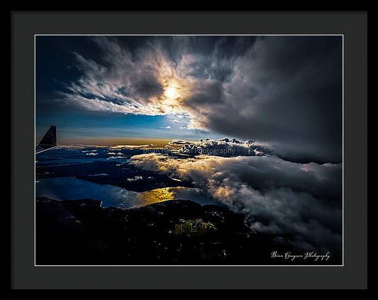 Clouds in the sky - Framed Print
