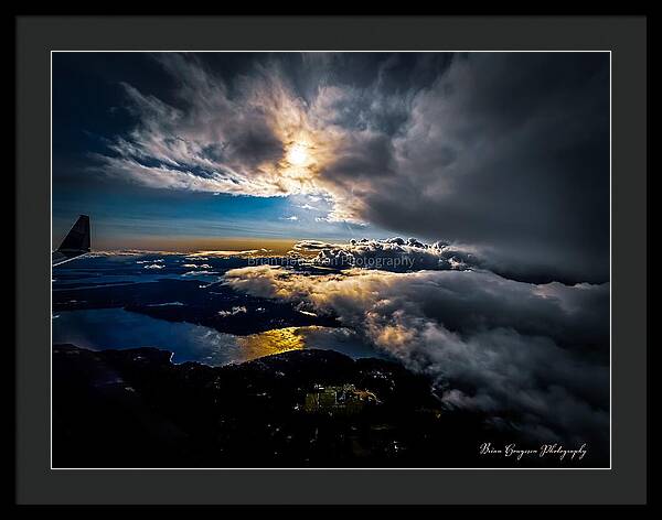 Clouds in the sky - Framed Print