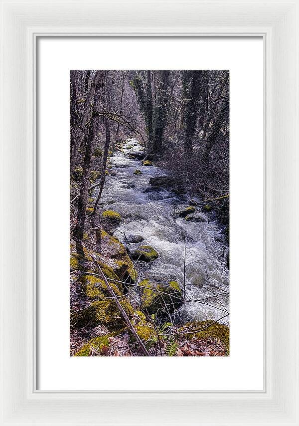 Flowing river - Framed Print