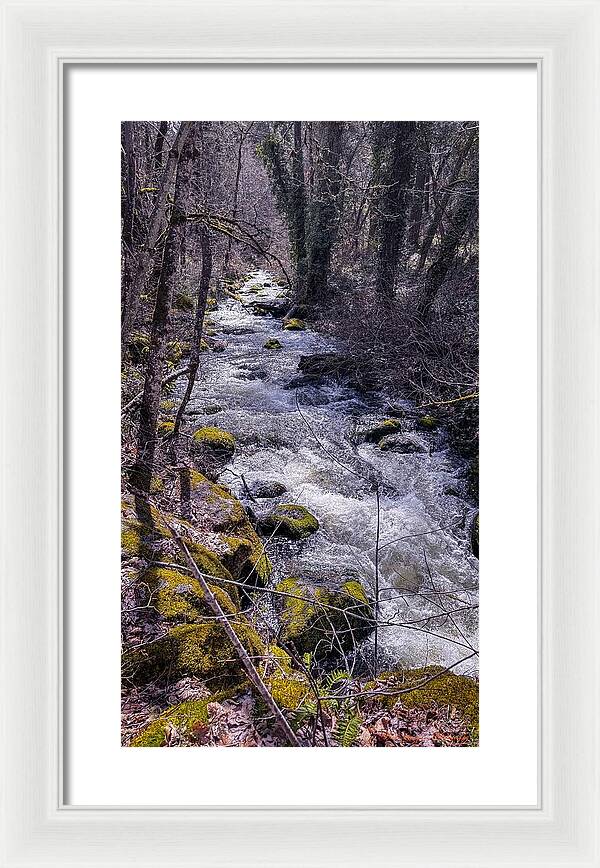 Flowing river - Framed Print