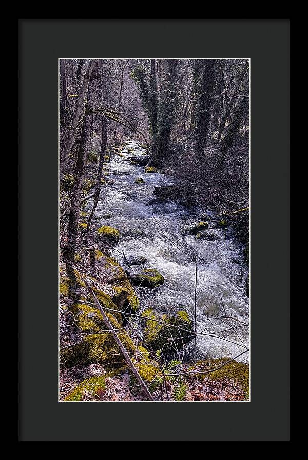 Flowing river - Framed Print
