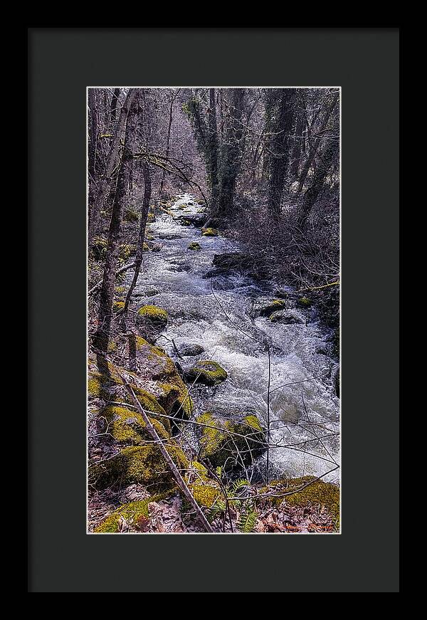 Flowing river - Framed Print
