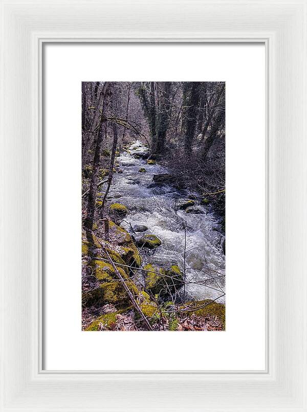Flowing river - Framed Print