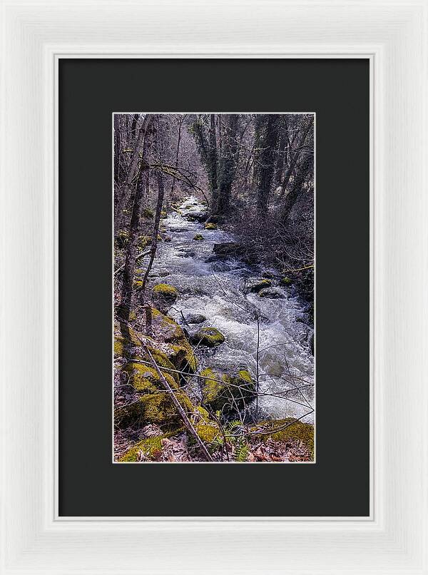 Flowing river - Framed Print