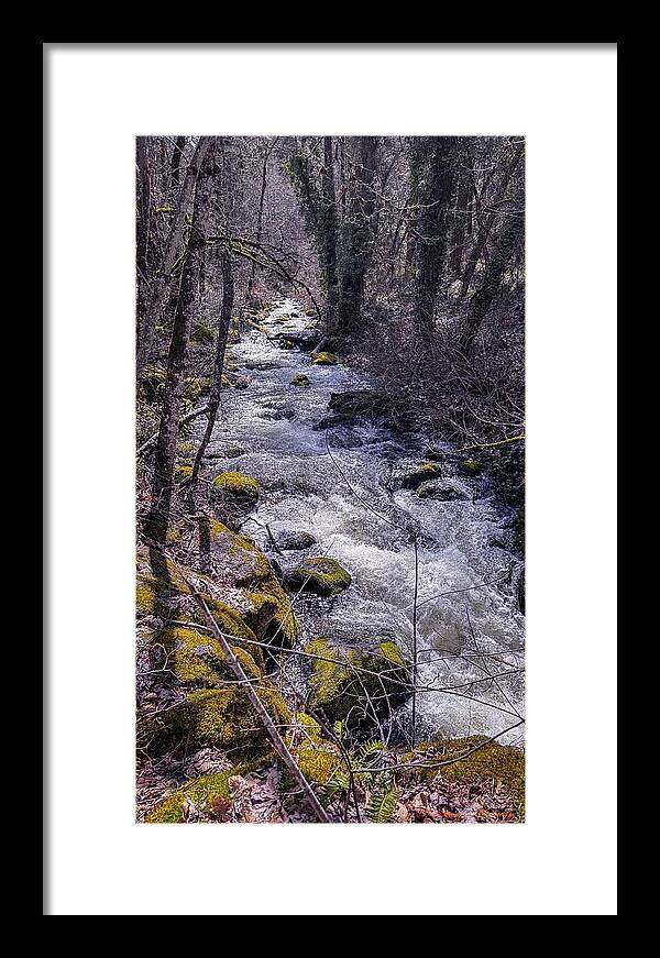 Flowing river - Framed Print