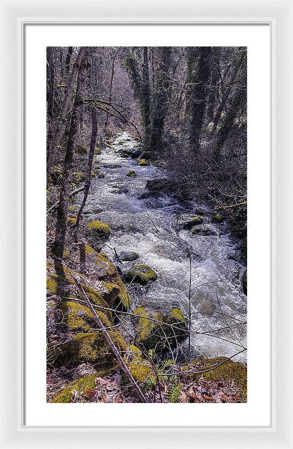 Flowing river - Framed Print
