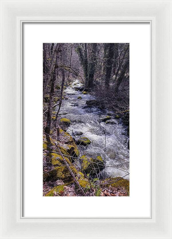 Flowing river - Framed Print