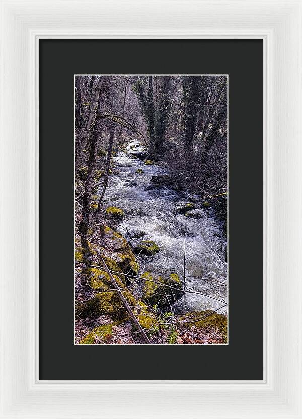 Flowing river - Framed Print