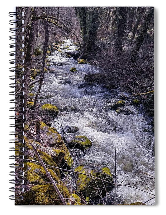 Flowing river - Spiral Notebook