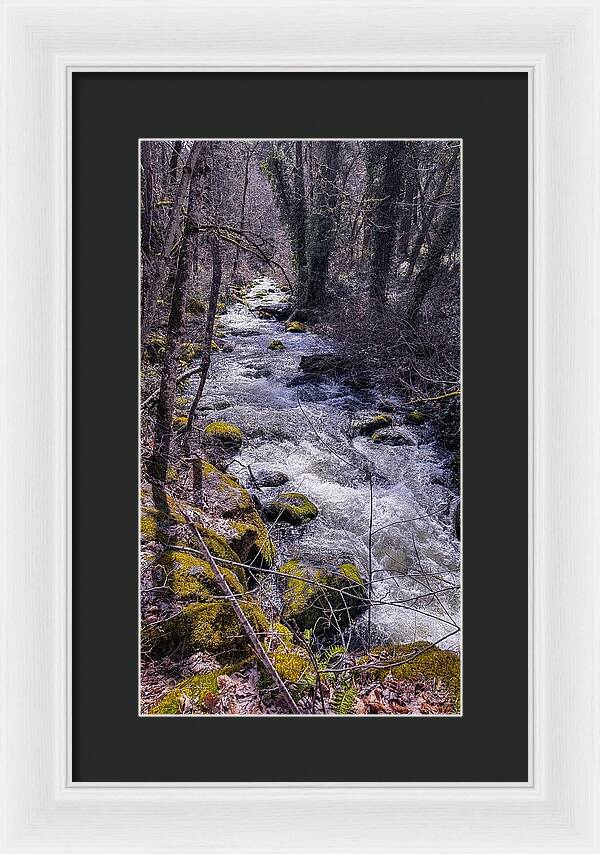 Flowing river - Framed Print