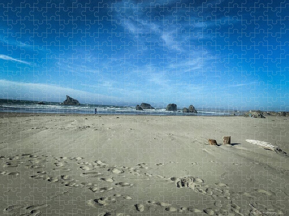 Foot prints in the sand - Puzzle