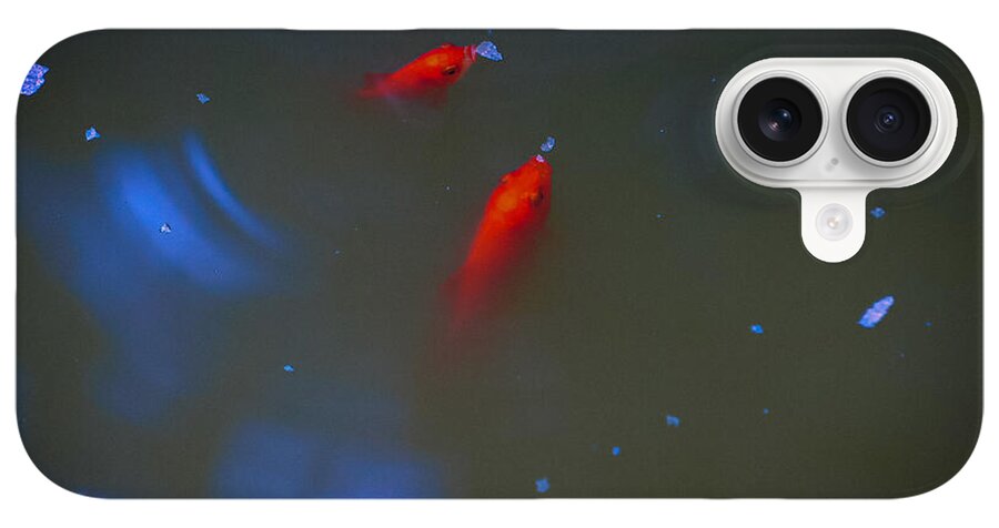 Gold fish eating - Phone Case