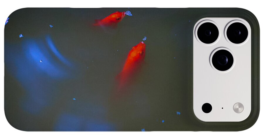 Gold fish eating - Phone Case