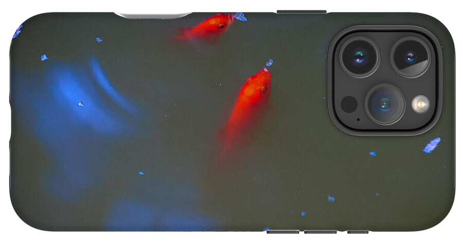 Gold fish eating - Phone Case