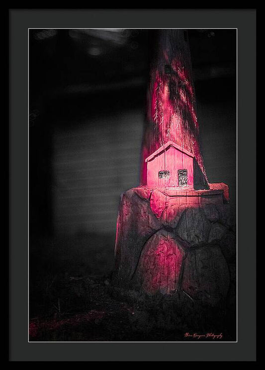 Light house pink - Framed Print