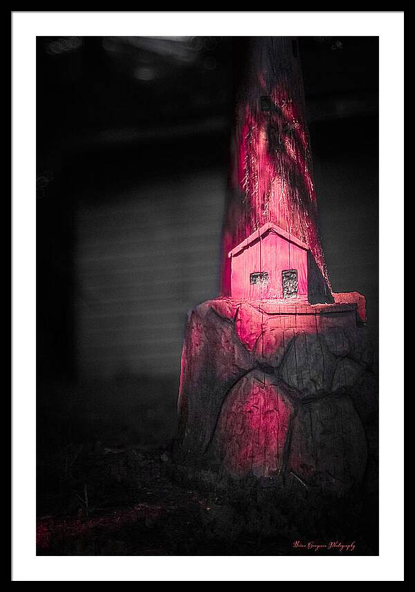 Light house pink - Framed Print