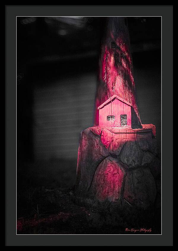 Light house pink - Framed Print
