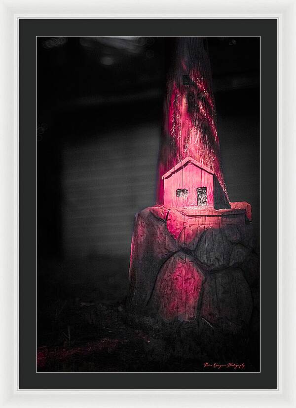Light house pink - Framed Print