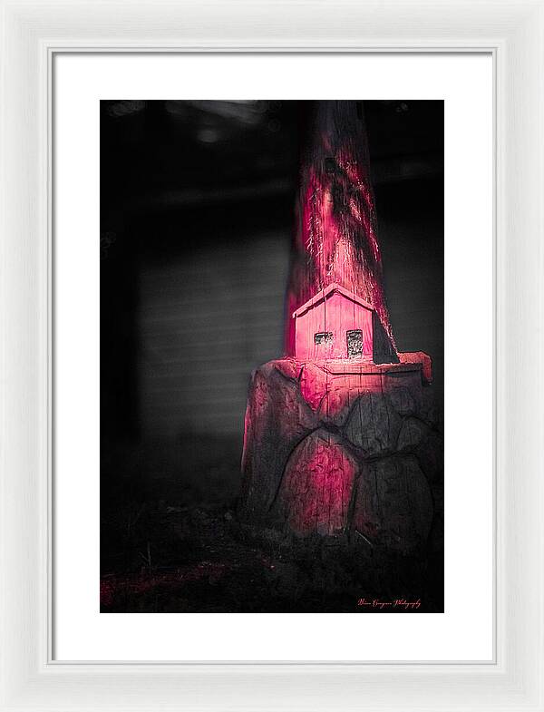 Light house pink - Framed Print