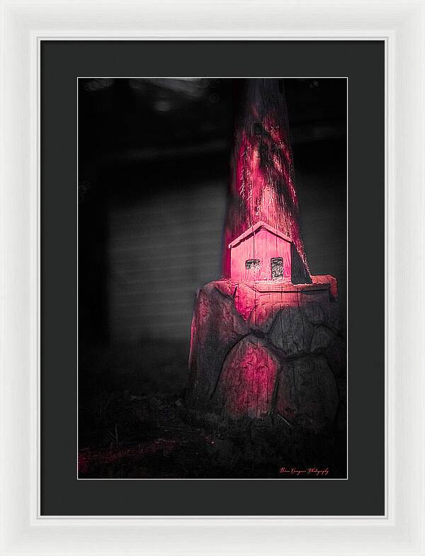 Light house pink - Framed Print