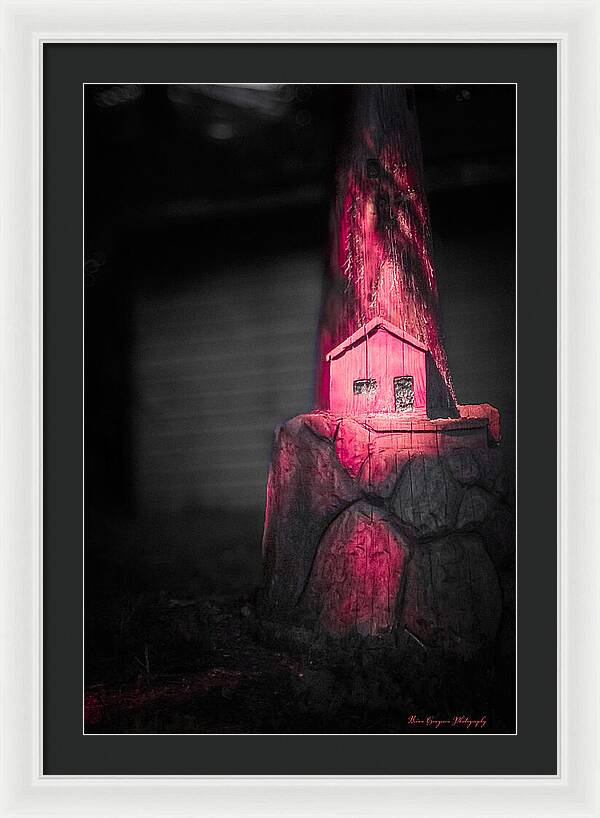 Light house pink - Framed Print