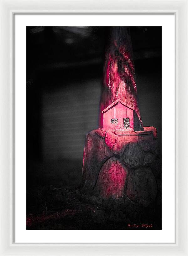 Light house pink - Framed Print