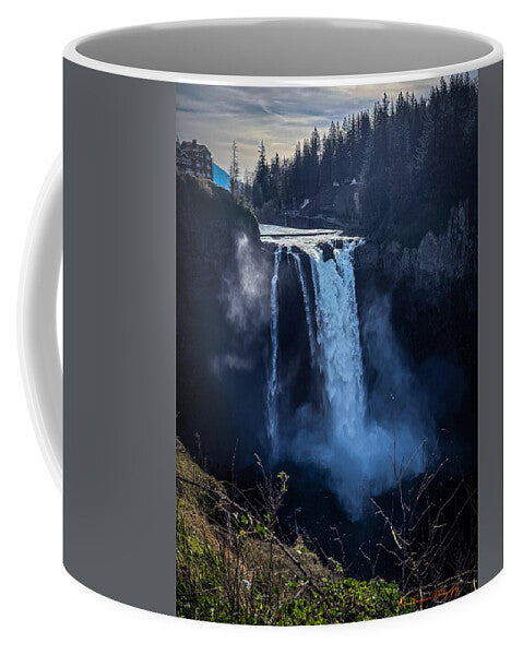 Majestic Waterfall at Dusk - Mug