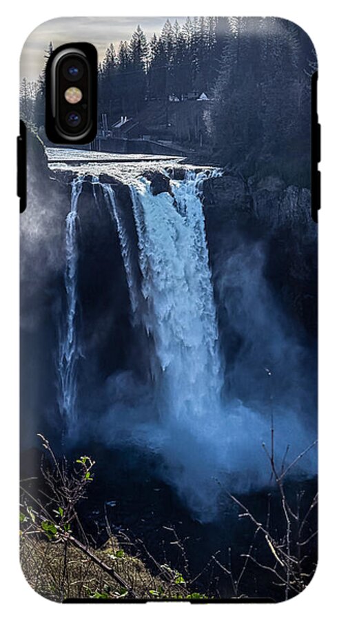 Majestic Waterfall at Dusk - Phone Case