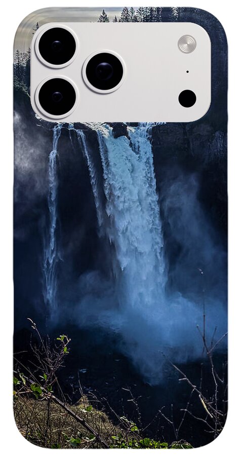 Majestic Waterfall at Dusk - Phone Case