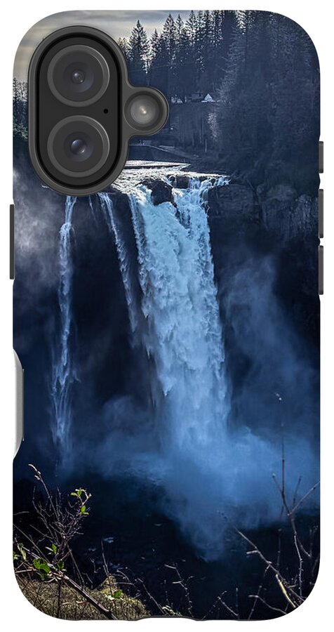 Majestic Waterfall at Dusk - Phone Case