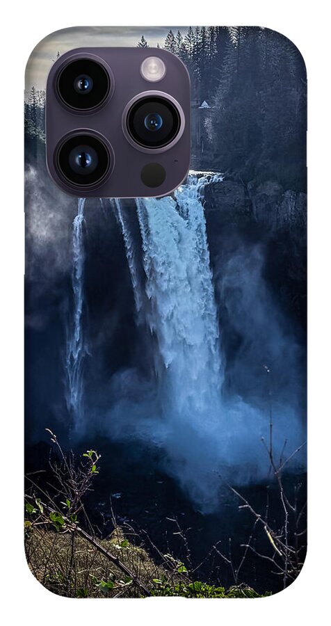 Majestic Waterfall at Dusk - Phone Case