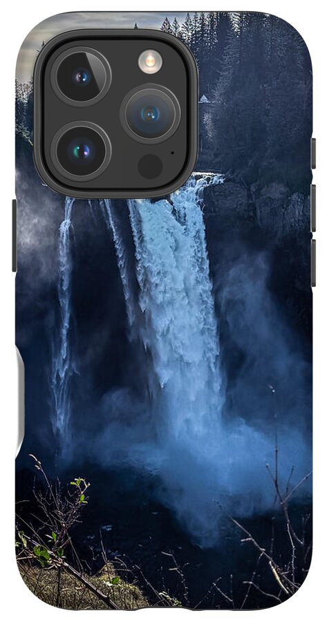Majestic Waterfall at Dusk - Phone Case