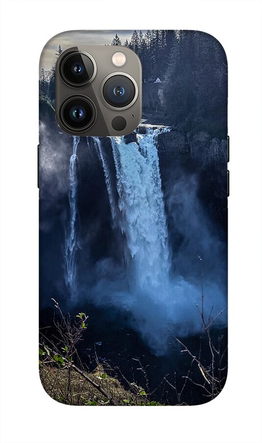 Majestic Waterfall at Dusk - Phone Case