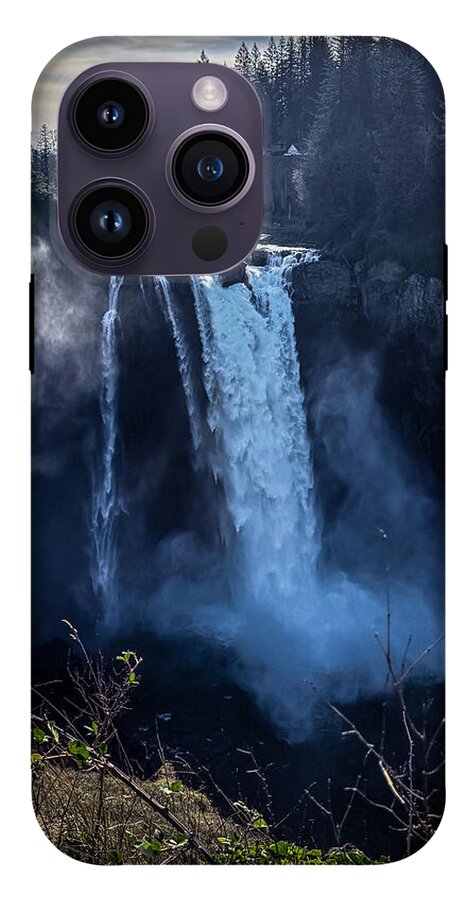 Majestic Waterfall at Dusk - Phone Case