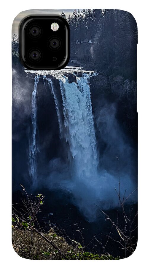 Majestic Waterfall at Dusk - Phone Case