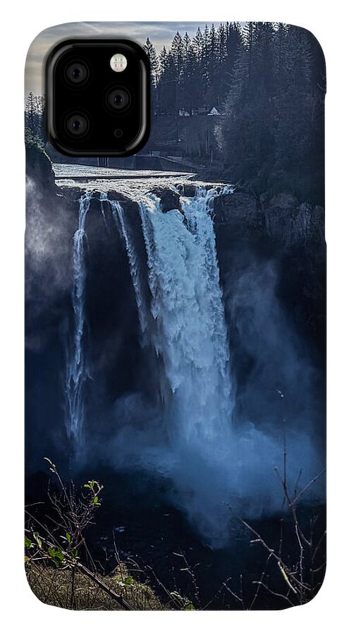 Majestic Waterfall at Dusk - Phone Case