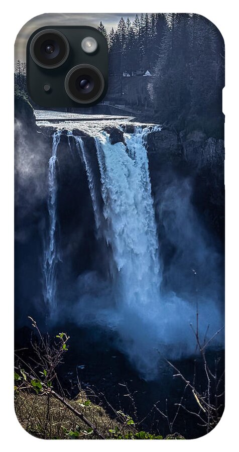 Majestic Waterfall at Dusk - Phone Case