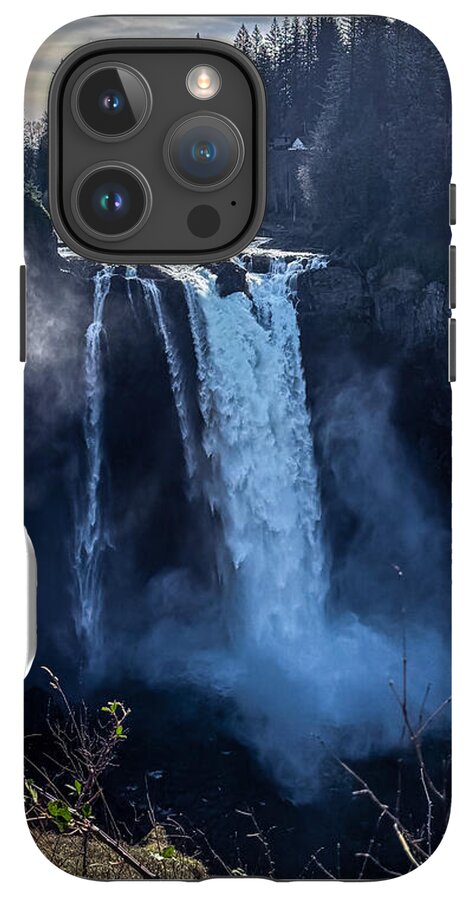 Majestic Waterfall at Dusk - Phone Case