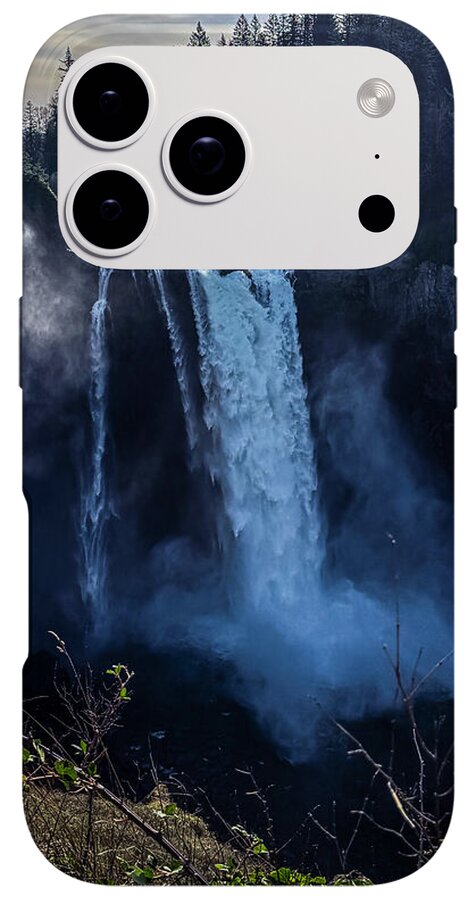 Majestic Waterfall at Dusk - Phone Case