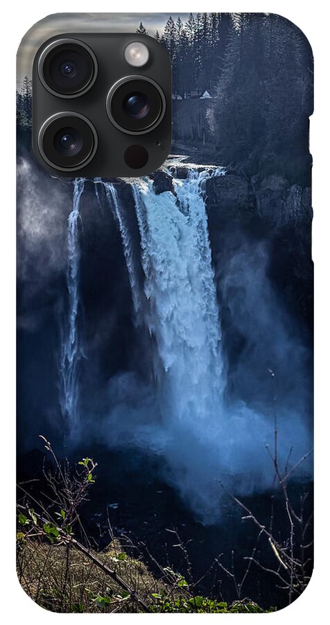 Majestic Waterfall at Dusk - Phone Case