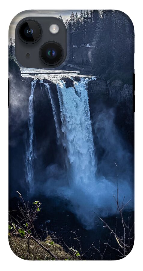 Majestic Waterfall at Dusk - Phone Case