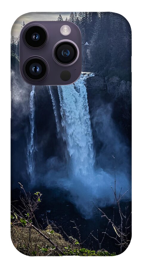 Majestic Waterfall at Dusk - Phone Case