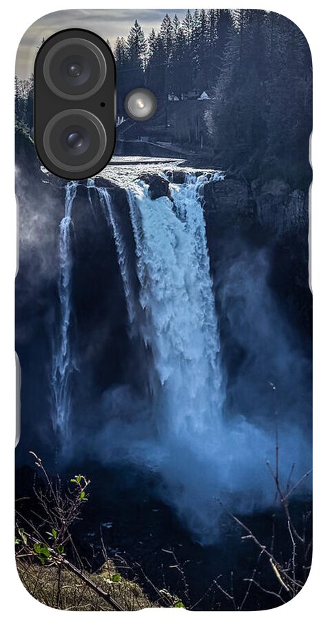 Majestic Waterfall at Dusk - Phone Case