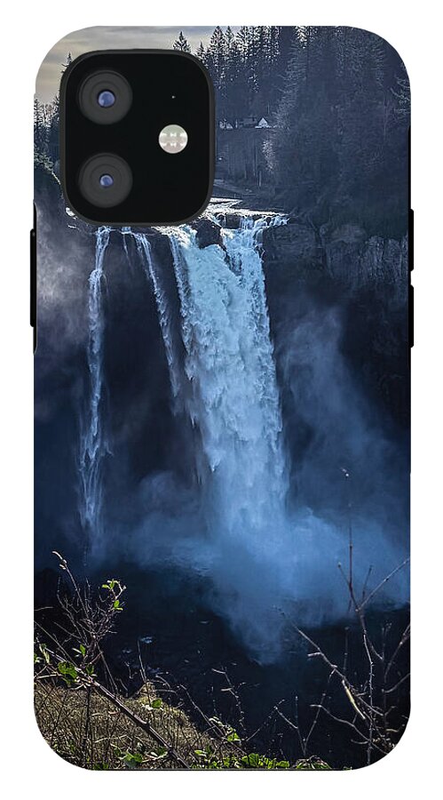 Majestic Waterfall at Dusk - Phone Case