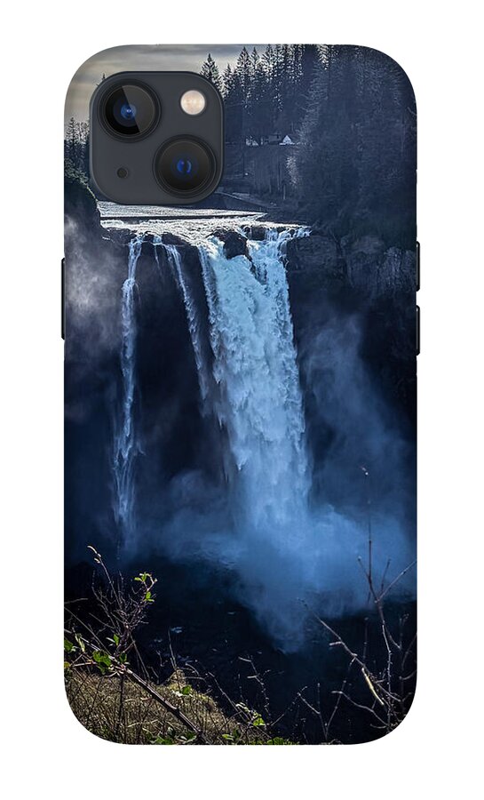 Majestic Waterfall at Dusk - Phone Case