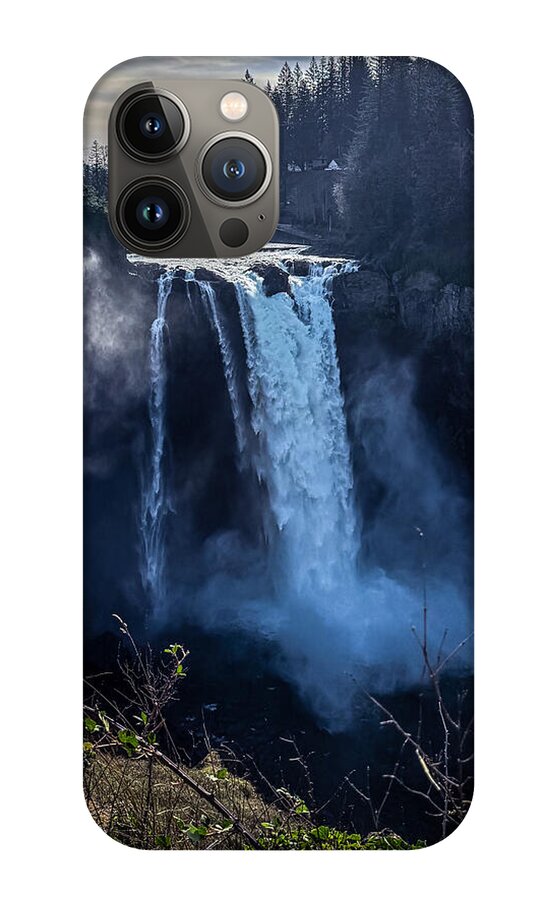 Majestic Waterfall at Dusk - Phone Case