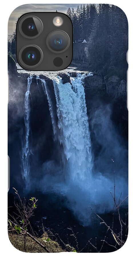 Majestic Waterfall at Dusk - Phone Case