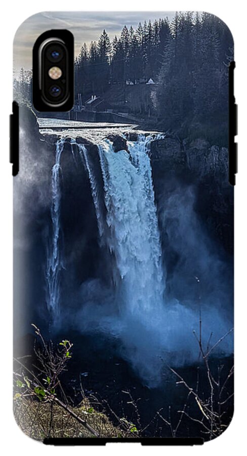Majestic Waterfall at Dusk - Phone Case