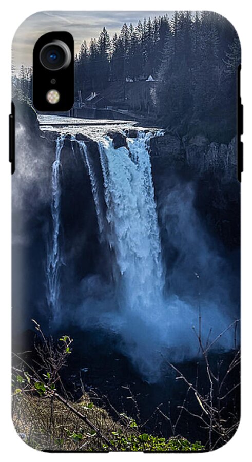 Majestic Waterfall at Dusk - Phone Case