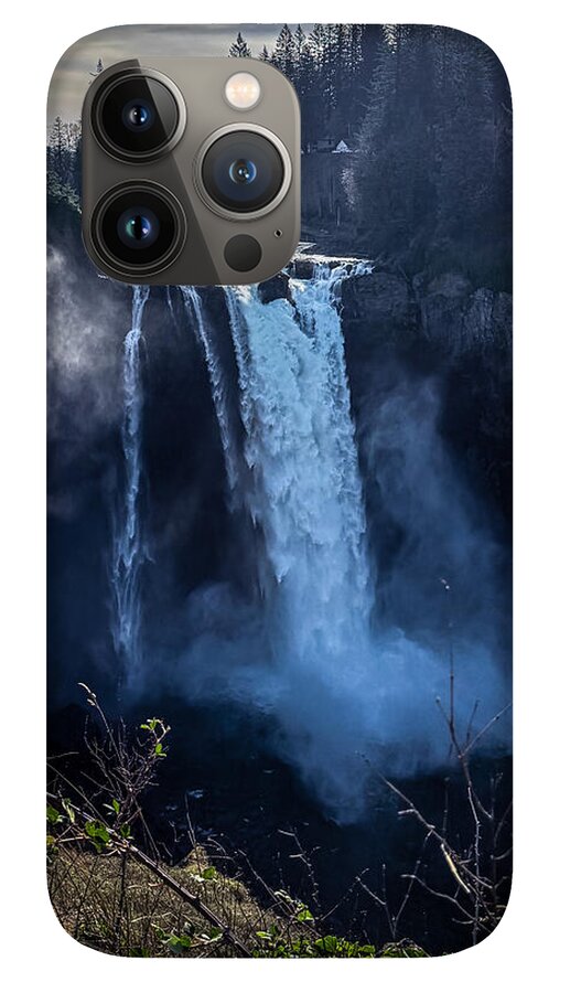 Majestic Waterfall at Dusk - Phone Case